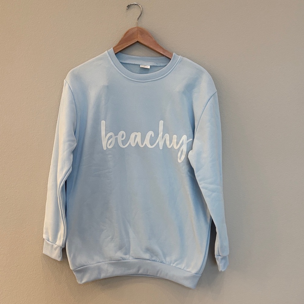 Light Blue 'Beachy' Sweatshirt